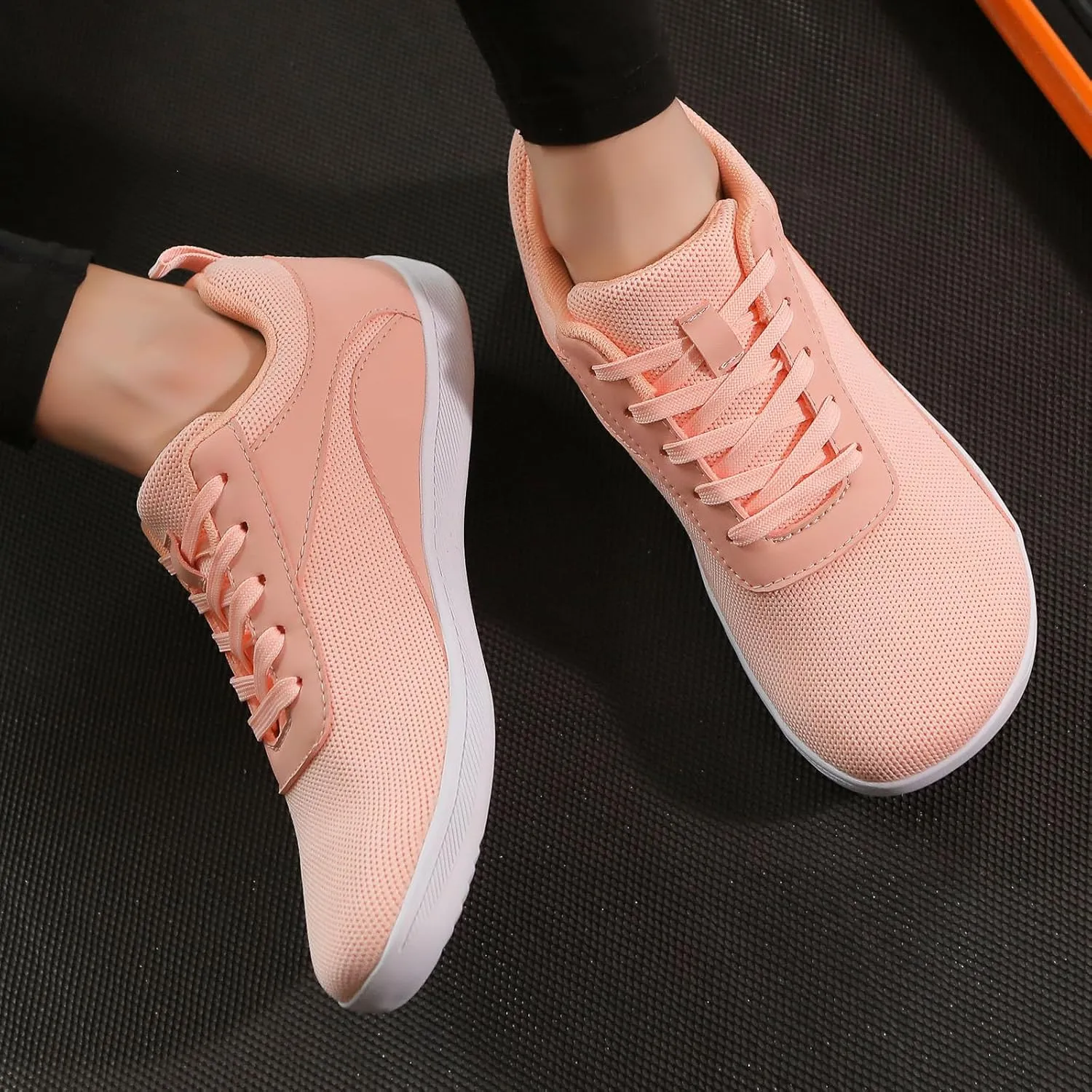 Mens Walking Shoes Wide Toe Workout Shoes Breathable Running Sneakers Lightweight Anti-Slip Training Shoes