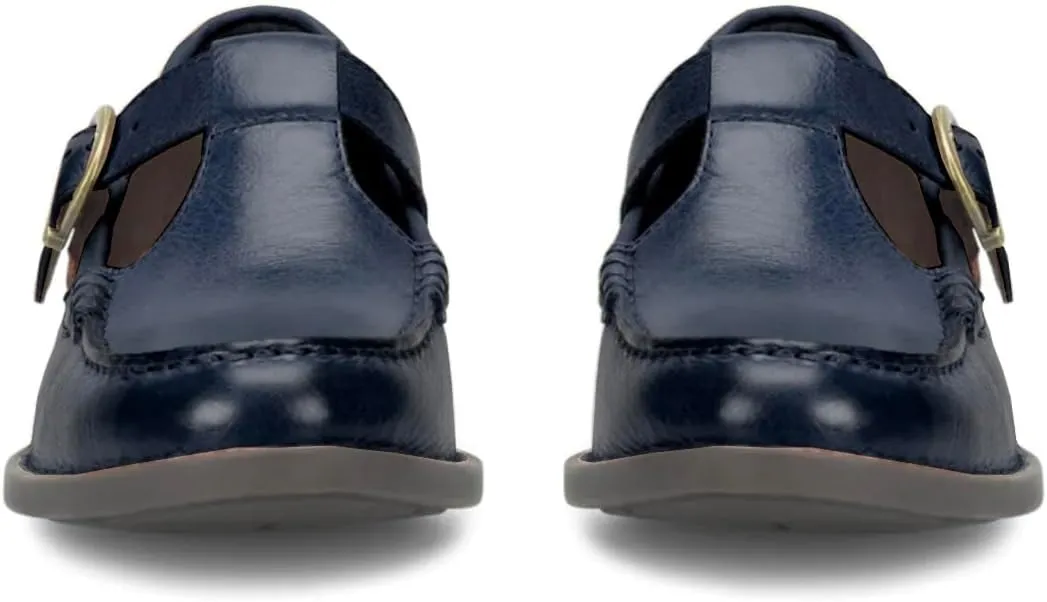 MOOMMO Women Vintage Flat Loafers Round Closed Toe Slip On Oxford Loafer Shoes Burnished Matte Flat Penny Loafers Buckle T-Strap Dressy Office Work Flats Comfy Daily Driver Loafer Flats Chic 4-11 M US