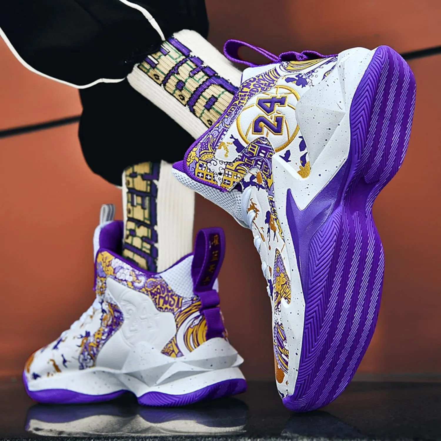 New wear-Resistant high top Basketball Shoes