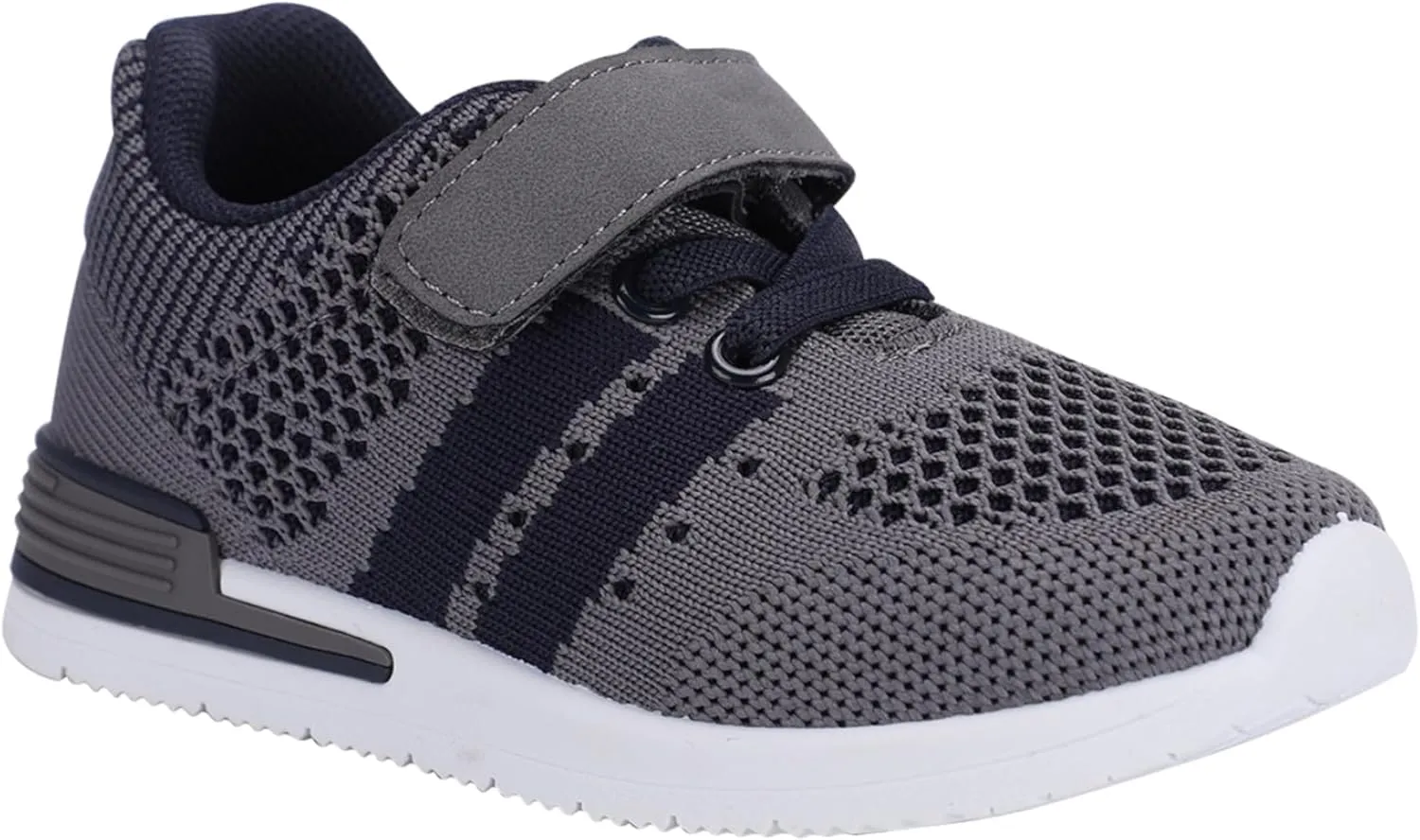 Oomphies Wynn Boys Athletic Sneakers  Breathable Knit Upper, Hook & Loop Closure, Cushioned Insole & Lightweight Design