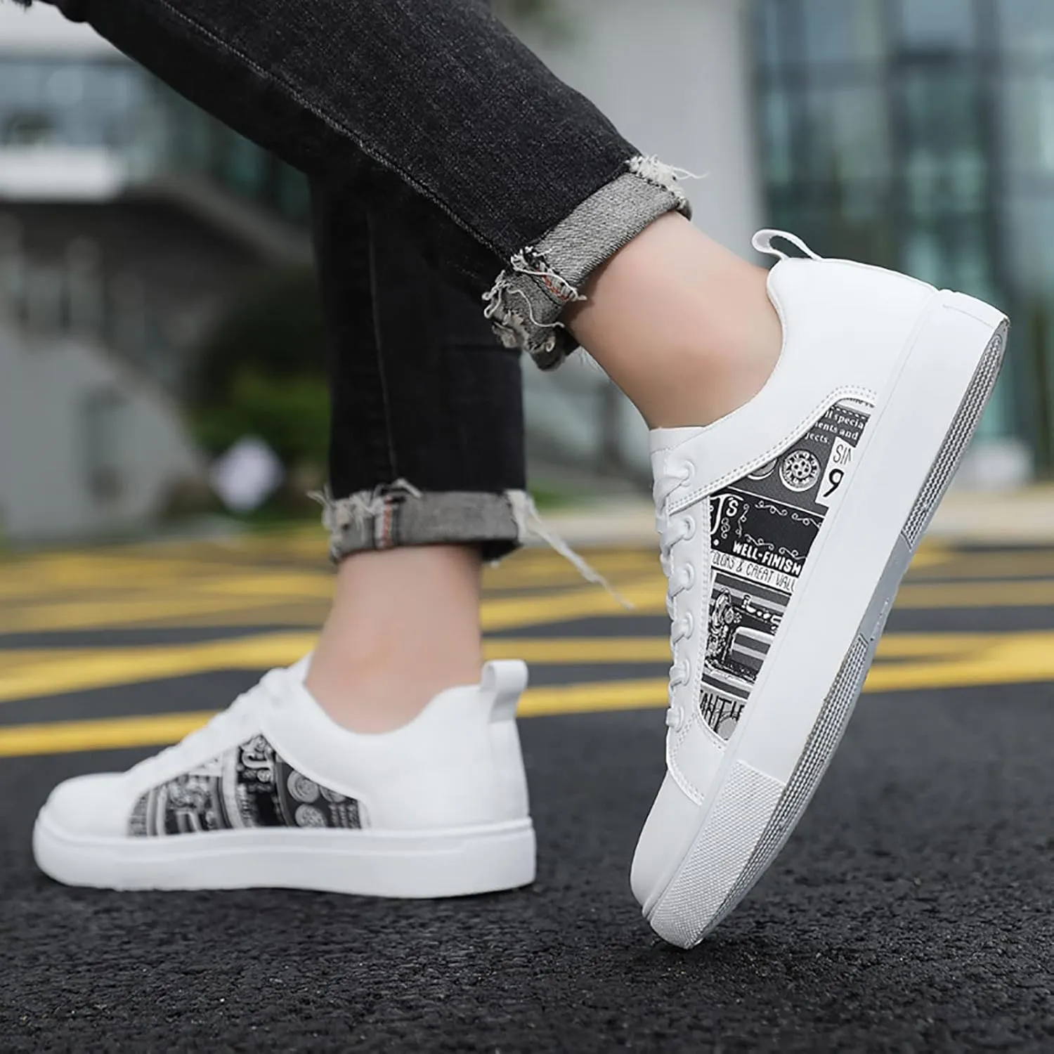 Platform High Top Sneakers for Women Fashion Black Walking Shoes Women Arch Support Womens Shoes Dressy Casual with Jeans Extra Wide Women Walking Sneakers Size 8 X Wide Zapatos OrtopéDicos De Mujer