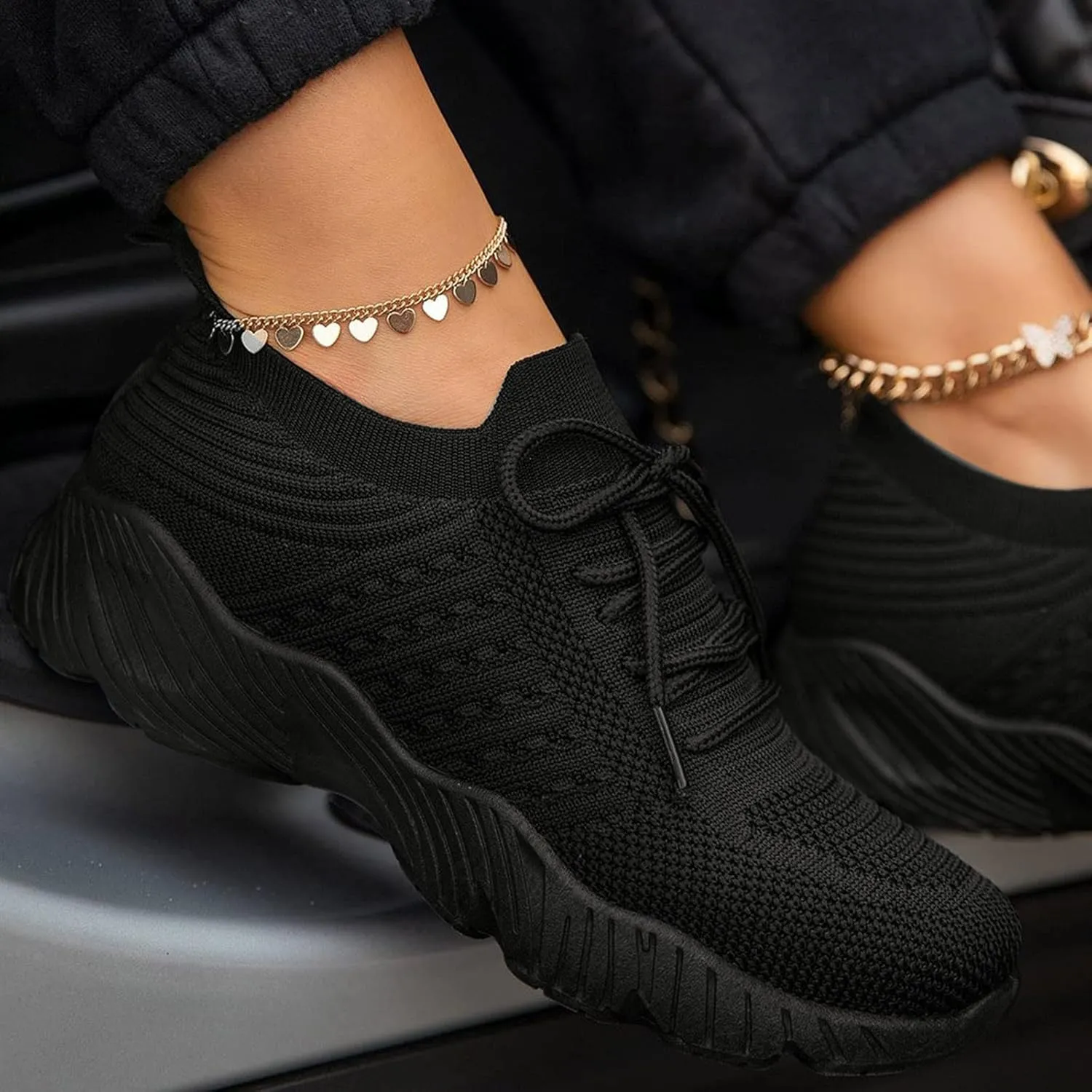 Platform High Top Sneakers for Women Fashion Walking Shoes Women Arch Support 11w Shoes for Women Black White Sneakers for Women Wide Fit Zapatos Antiderrapantes para Mujer Trabajo Cocina