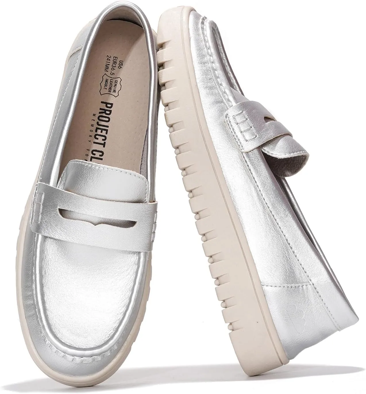 Project Cloud Fashion Shoes for Women - Comfortable Womens Shoes with Memory Foam - Non Slip Spring Womens Footwear Flexible Sole - Fashion Sneakers for Women 2025