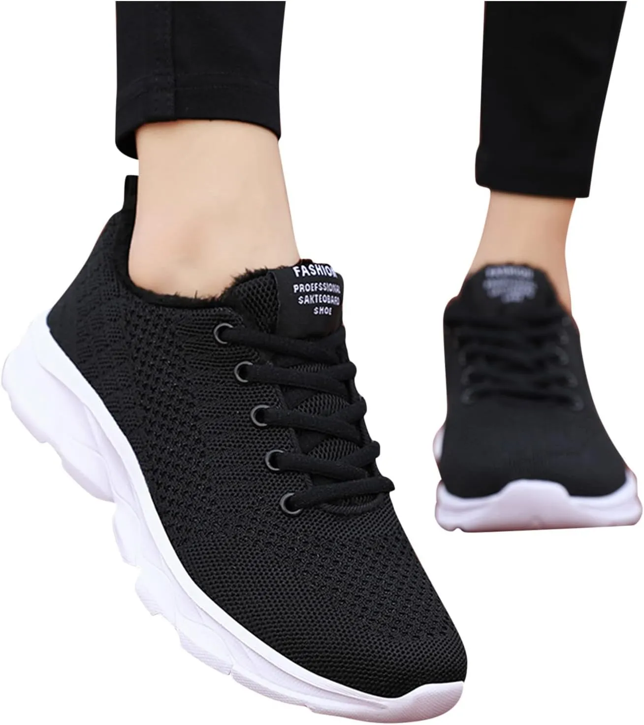 Running Shoes Girls Tennis Shoes Outdoor Keep Breathable Lace Up Runing Warm Sports Fashion Shoes Women Shoes Mesh Women's Tennis Workout Walking Sneakers