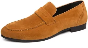 Santimon Men's Loafers Casual Penny Loafers for Men Suede Mens Slip On Driving Shoes