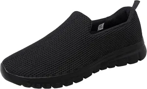 SBGMoSJ Casual Sneakers for Women Wide Zapatos Negros para Mujer Altos Womens Walking Shoes Slip On Sneakers Wide Width Black Tennis Shoes for Women Nursing Zapatos OrtopéDicos para Mujeres El