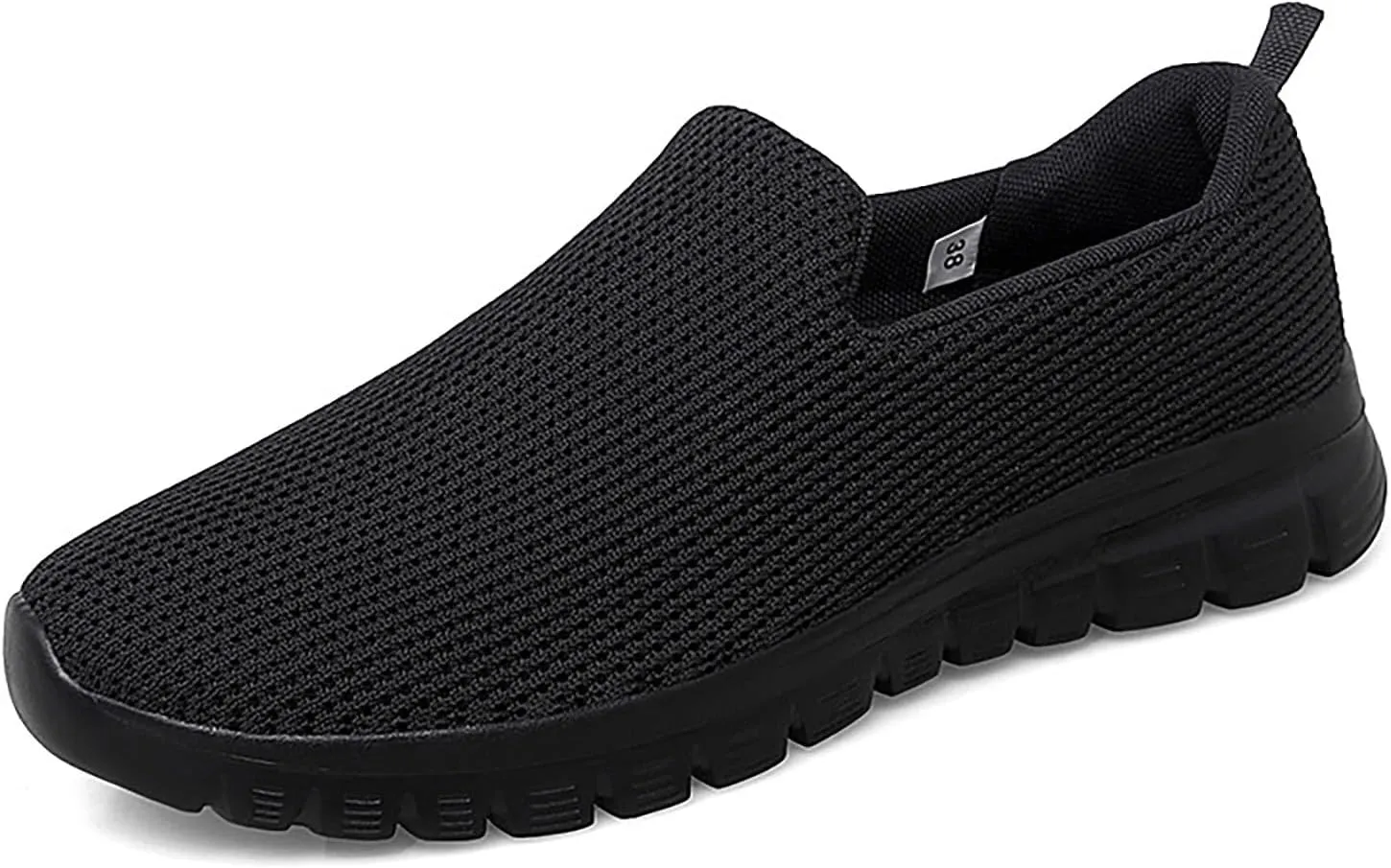 SBGMoSJ Casual Sneakers for Women Wide Zapatos Negros para Mujer Altos Womens Walking Shoes Slip On Sneakers Wide Width Black Tennis Shoes for Women Nursing Zapatos OrtopéDicos para Mujeres El