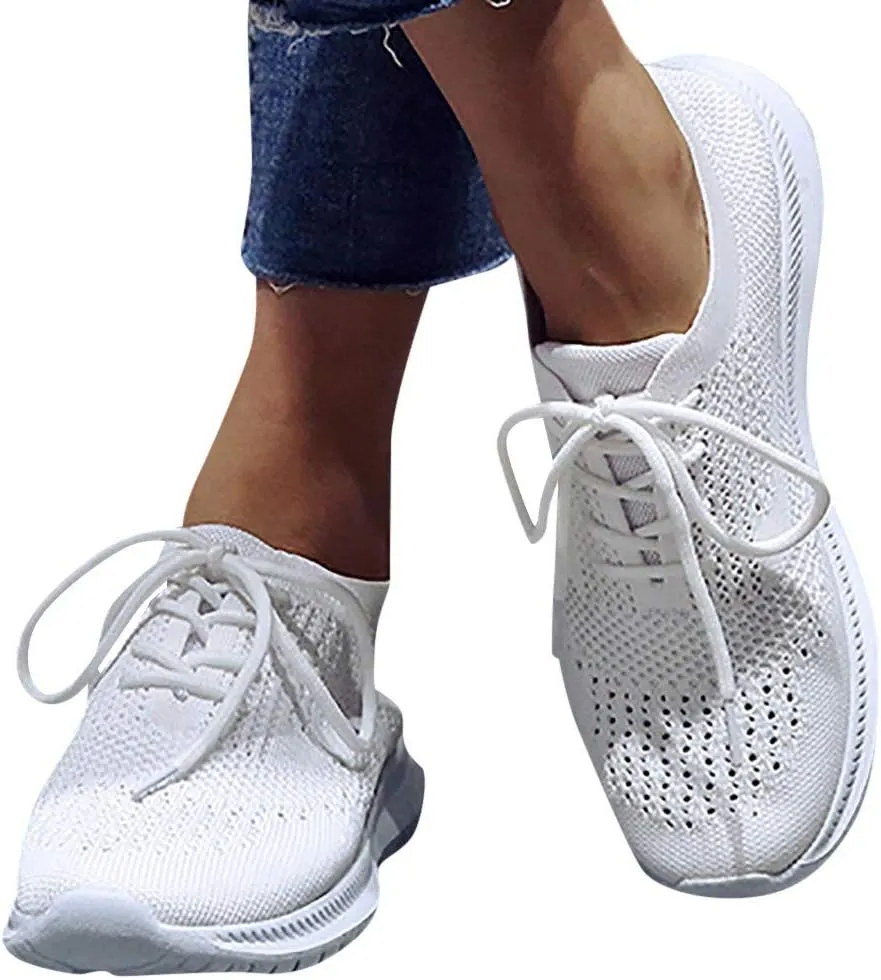 SBGMoSJ Platform Sneakers for Women 6 Wide Slip Resistant Women's Black Work Shoes Size 9 White Tennis Shoes Women Plantar Fasciitis Shoes Women Dress Indoor Cycling Shoes Women Size 9