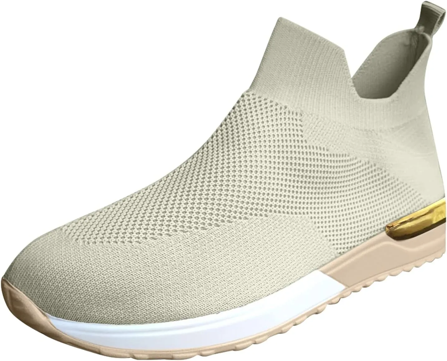 SBGMoSJ Women's Fashion Sneakers Lace-Up Woven Knit Upper Women's Wedge Fashion Sneakers Black Shoes Women Slip Ons Womens Fashion Sneakers Athletic Shoes Women Size 5.5