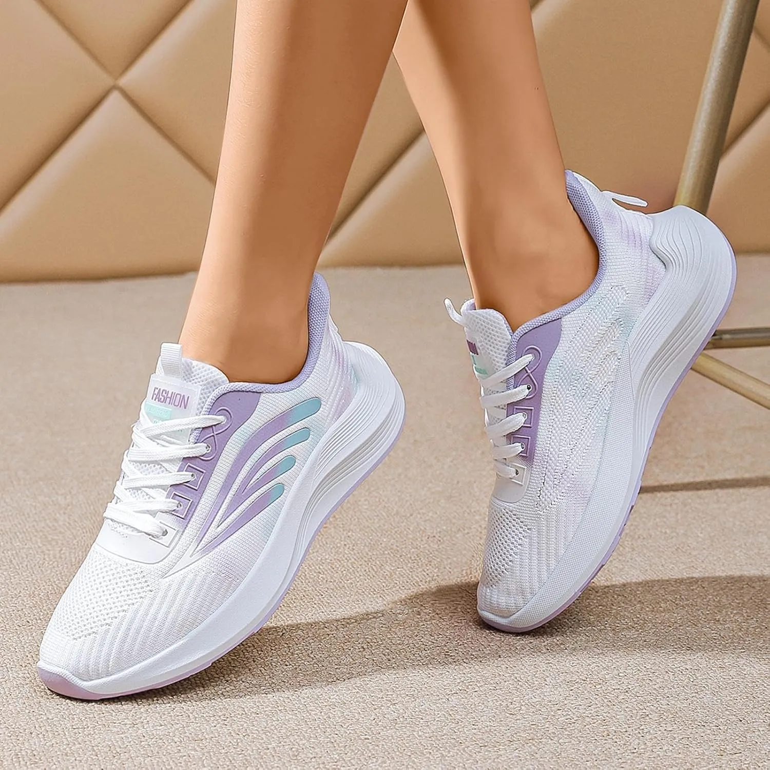 SBGMoSJ Womens Walking Shoes Size 9.5 Black and White Slip Resistant Nurse Shoes for Women White Black and White Running Shoes Women 10 Wide Womens Sneakers Black Slip On Shoes for Women 2023