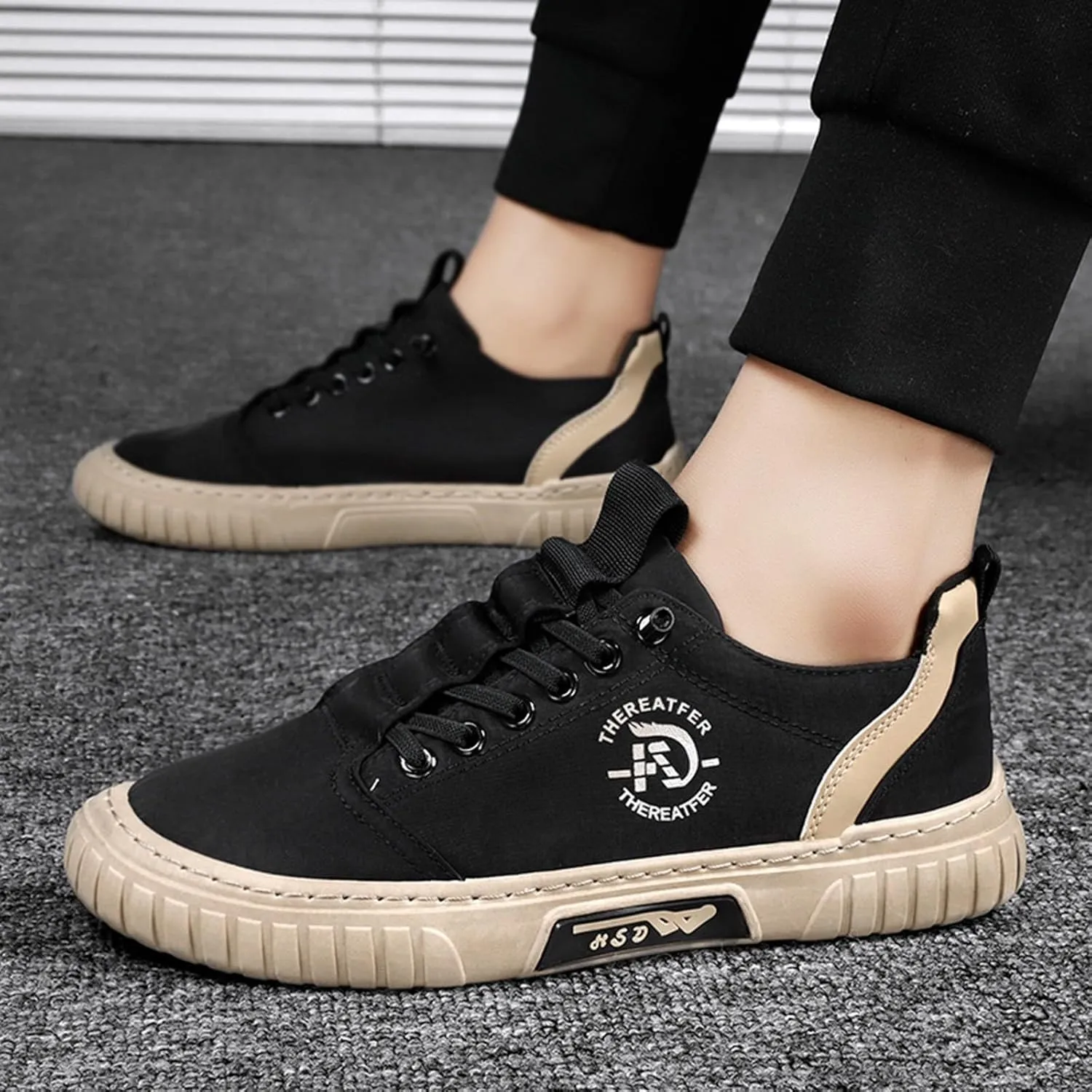 Sneakers for Boys Men Sneakers Low Top Breathable Casual Sneakers Walking Canvas Shoes Athletic Sneaker Running Shoes