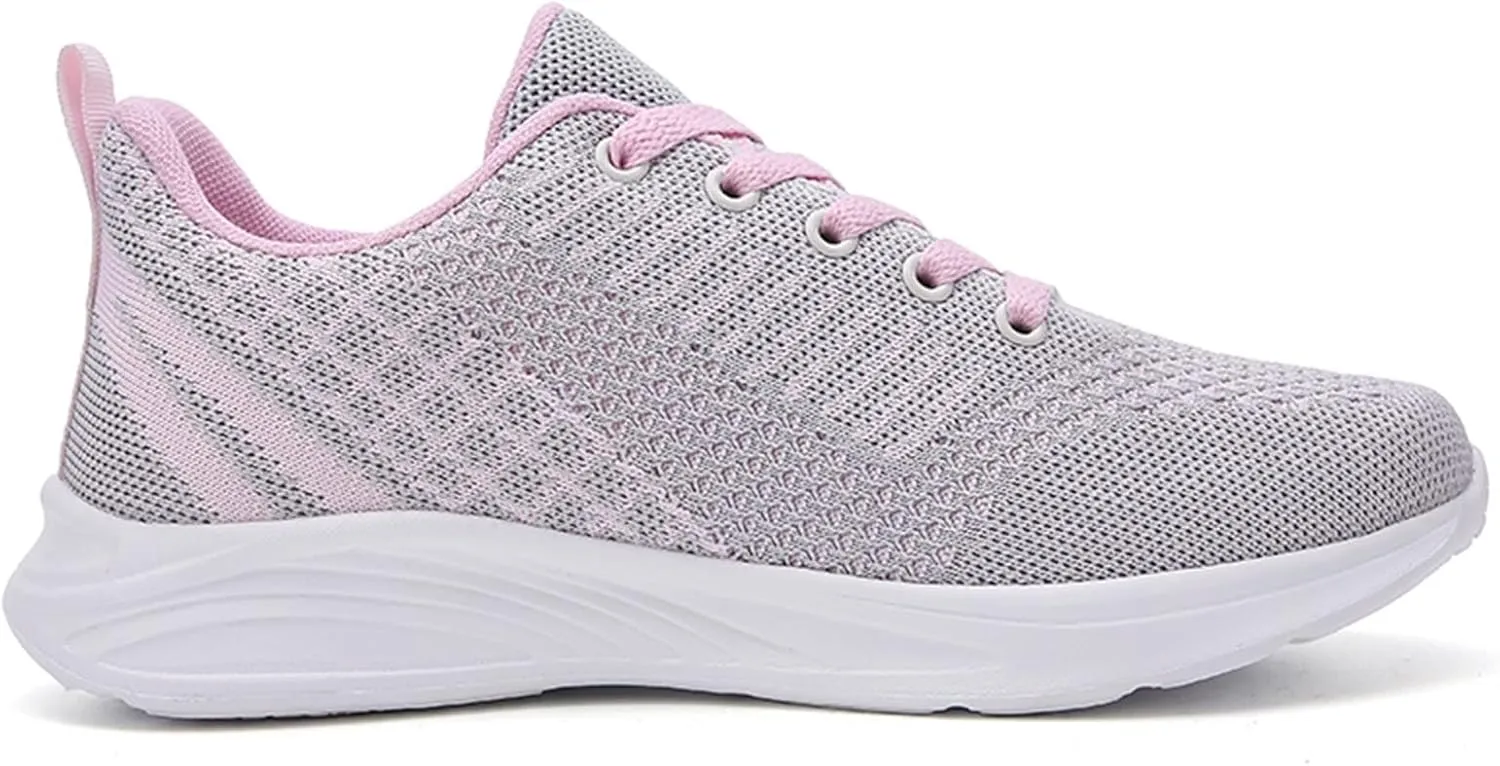 Sneakers for Women Colorblock, Fashion Running Walking Tennis Shoes Non Slip Athletic Training Gym Cushioning Work Shoes