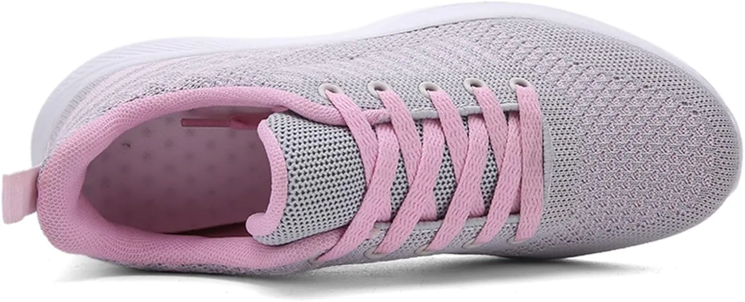 Sneakers for Women Colorblock, Fashion Running Walking Tennis Shoes Non Slip Athletic Training Gym Cushioning Work Shoes