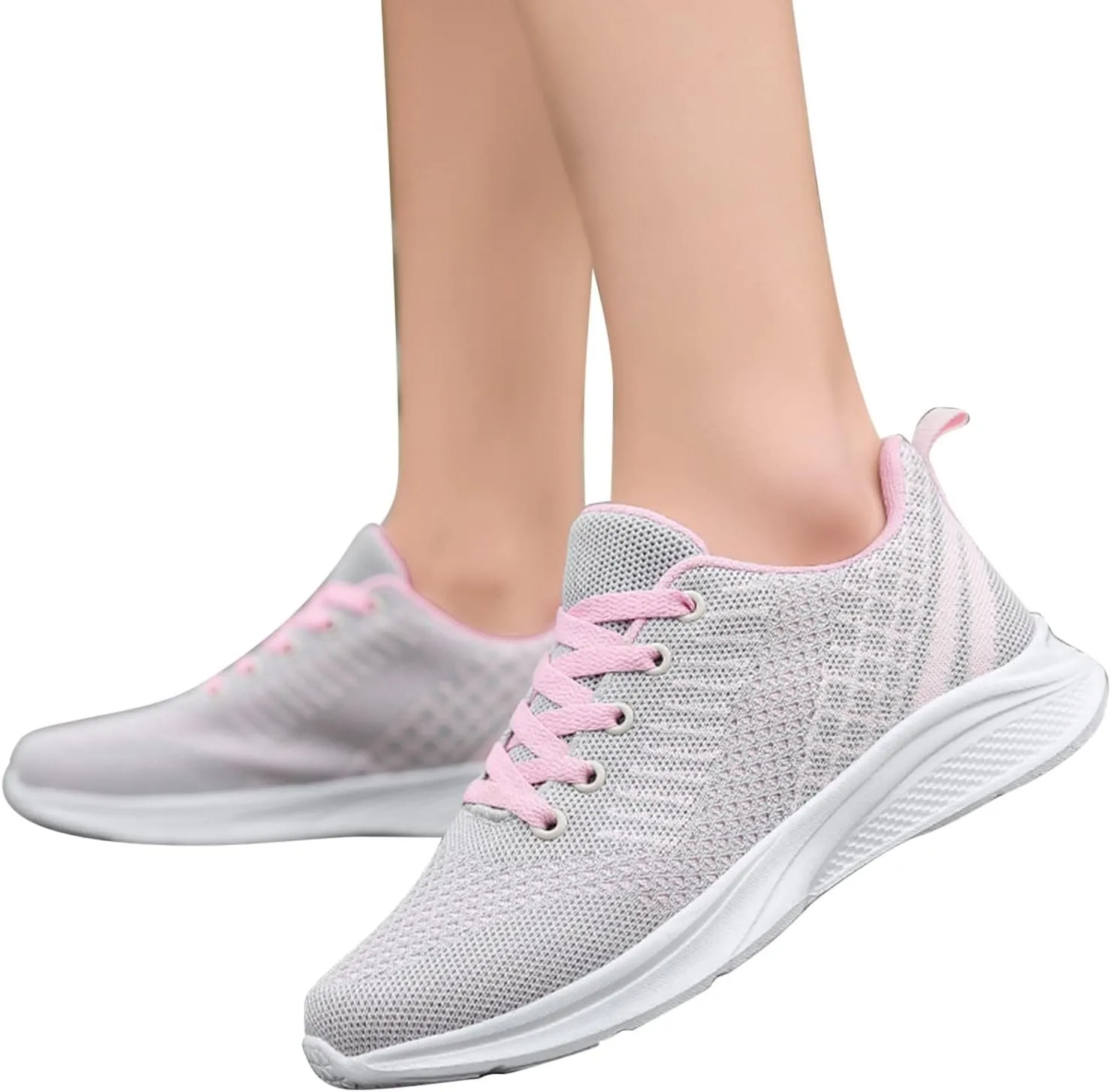 Sneakers for Women Colorblock, Fashion Running Walking Tennis Shoes Non Slip Athletic Training Gym Cushioning Work Shoes