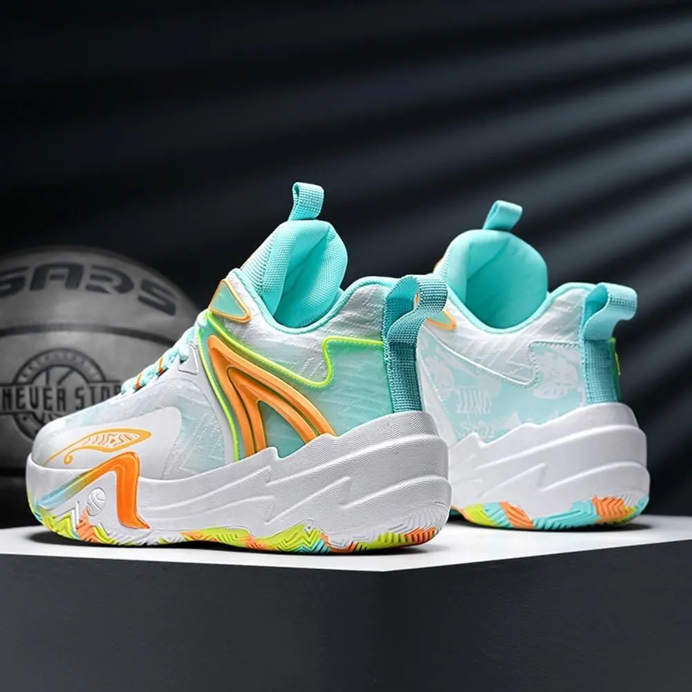 Unisex Basketball Non Slip Wear-Resistant Shock-Absorbing Lightweight Breathable Sports Boots