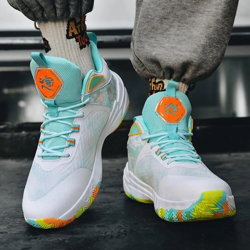 Unisex Basketball Non Slip Wear-Resistant Shock-Absorbing Lightweight Breathable Sports Boots