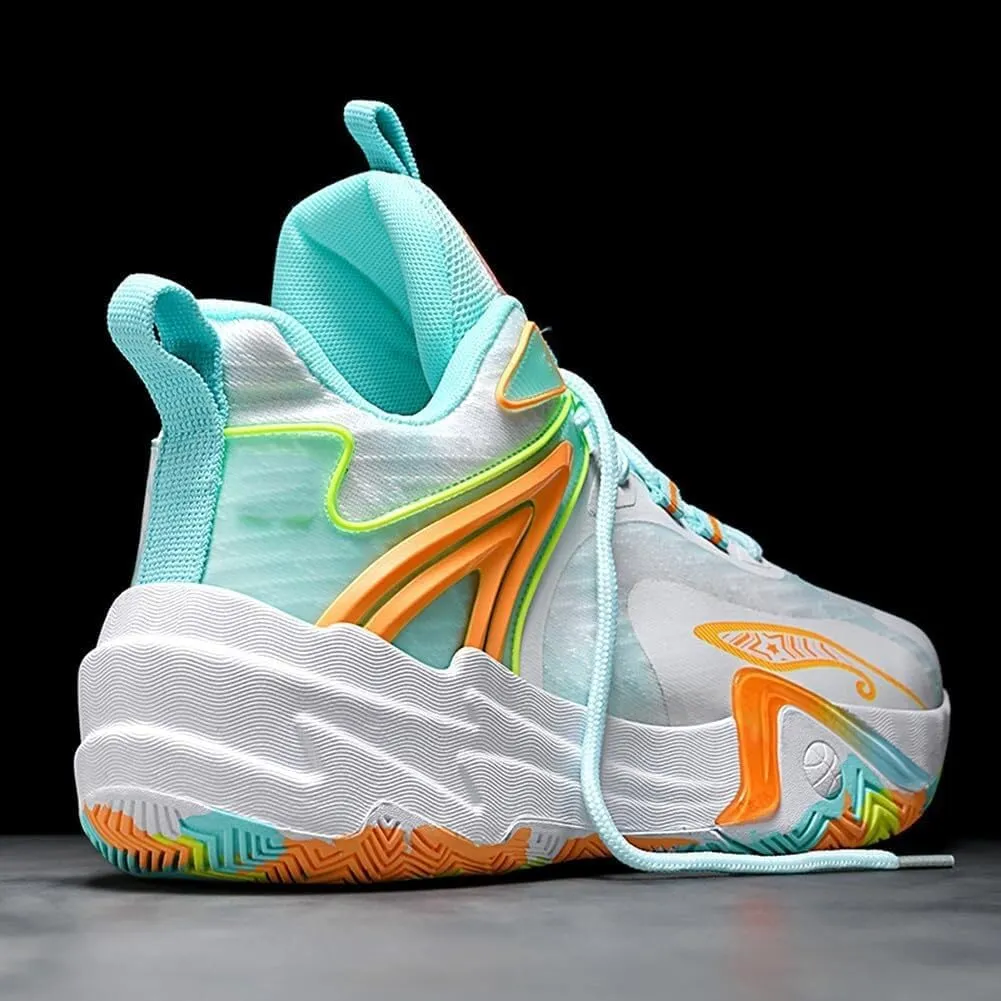 Unisex Basketball Non Slip Wear-Resistant Shock-Absorbing Lightweight Breathable Sports Boots