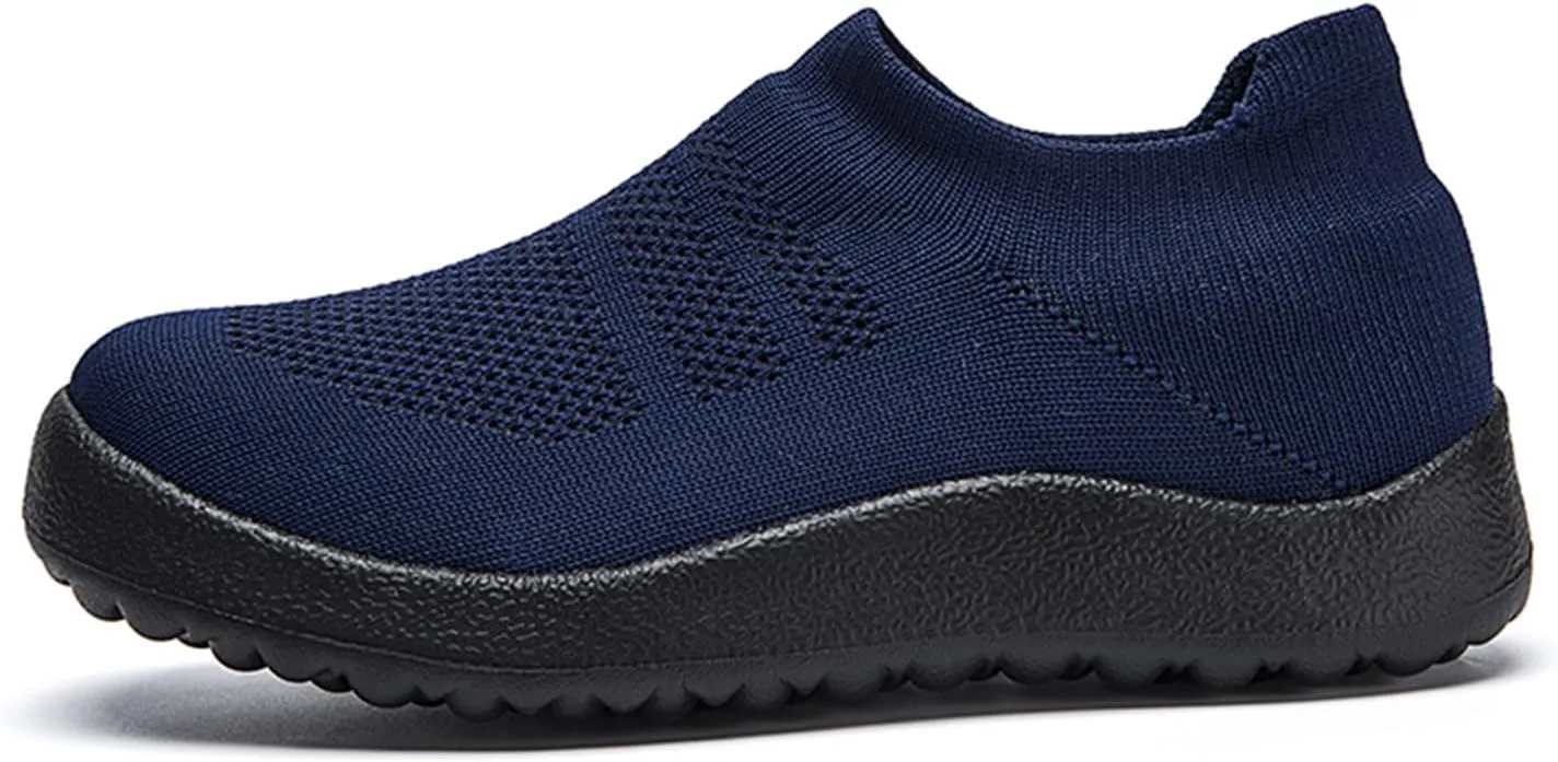 Versatile & Casual Sneaker Fashion Summer Men Sports Shoes Flat Bottom Lightweight Slip On Flying Woven Mesh Breathable