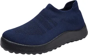 Versatile & Casual Sneaker Fashion Summer Men Sports Shoes Flat Bottom Lightweight Slip On Flying Woven Mesh Breathable