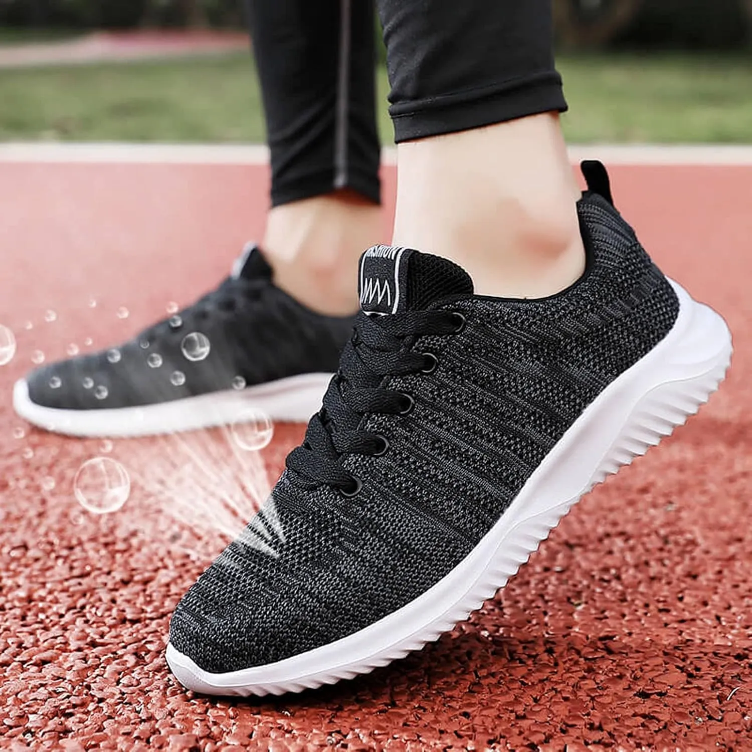 Walking Shoes Women Trendy Sneakers for Women 2023 Black Comfortable Casual Shoes for Women Size 5.5 White Fashion Sneakers Women Arch Support Women's Wide Width Slip Resistant Athletic Work Shoes