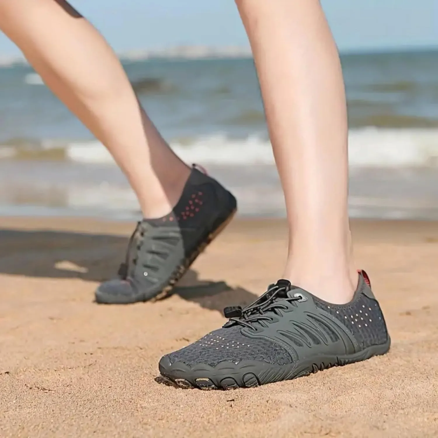 Water Shoes Quick-Dry Non Slip Barefoot Beach,Aqua Sport Swim Pool Hiking Diving Wading Walking for Men Women Couples Summer Breathable Hiking Sneakers Comfy Indoor House Fitness Yoga Shoe