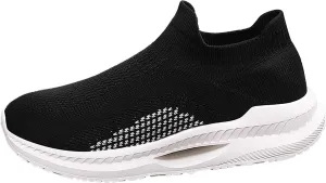 White Sneakers for Women Comfortable Women Orthopedic Sneakers Walking Womens Slip On Walking Sneakers Size 7 Womens Walking Shoes with Arch Support 9.5 Zapatos De Trabajo para Mujer Altos