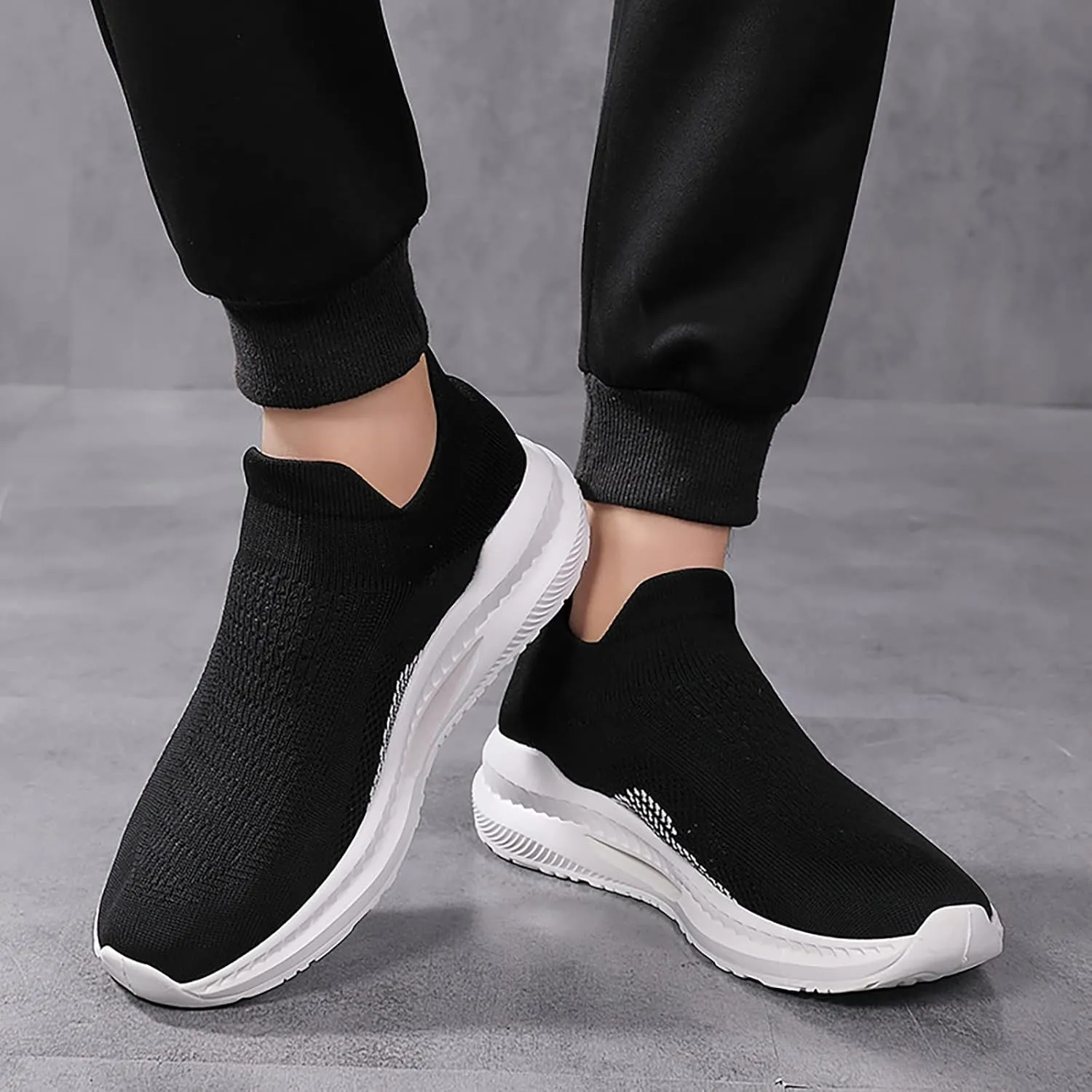 White Sneakers for Women Comfortable Women Orthopedic Sneakers Walking Womens Slip On Walking Sneakers Size 7 Womens Walking Shoes with Arch Support 9.5 Zapatos De Trabajo para Mujer Altos