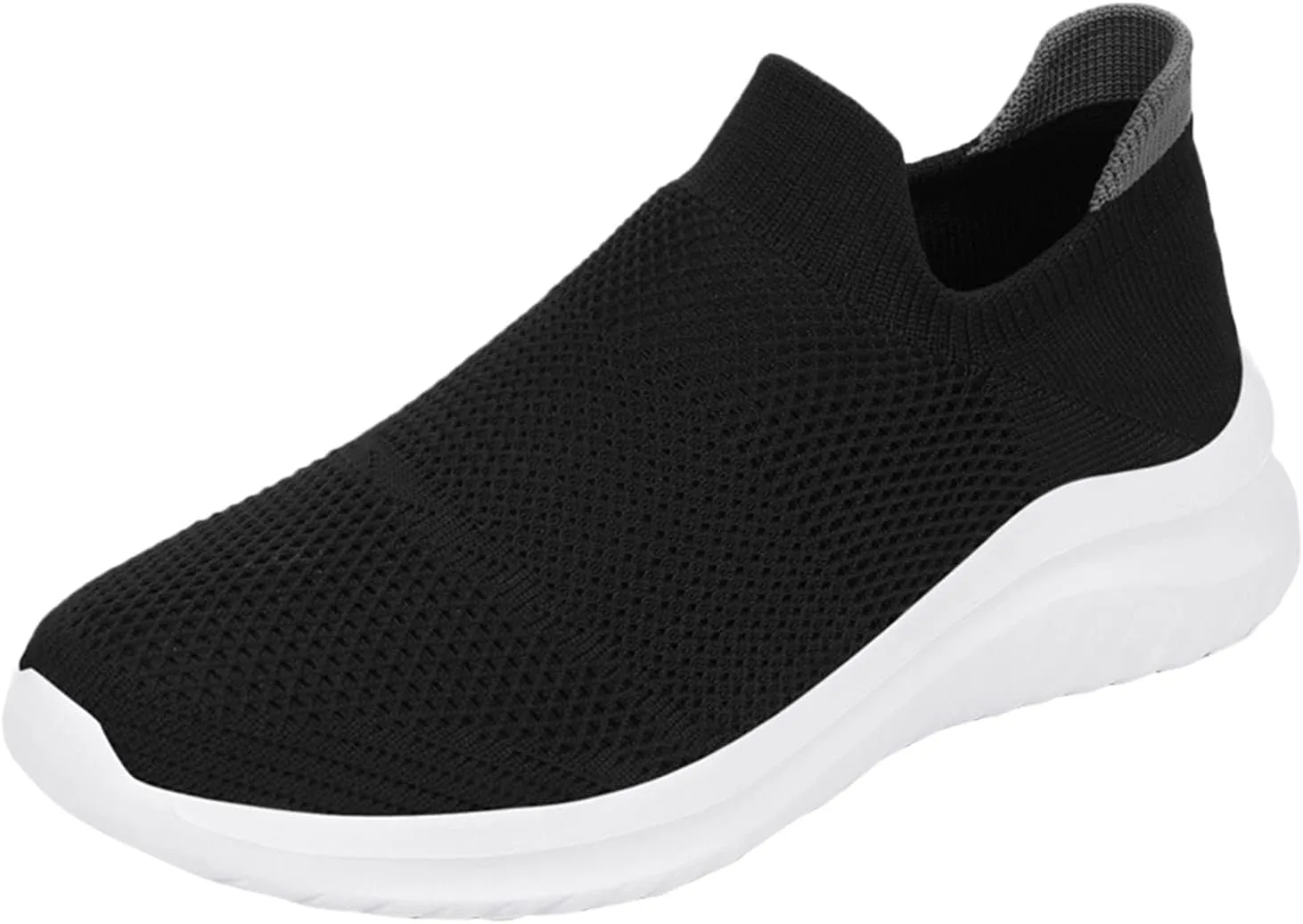 White Sneakers for Women Wide Toe Box Slip Resistant Nurse Shoes for Women White Womens Casual Shoes Size 11 Wide Walking Sneakers for Women Wide Width Slip On Sneakers Womens Shoes