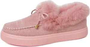 Winter Boots For Women 2024 Fashion Warm Fur Lined Snow Ankle Boots Short Booties Comfortable Slip On Loafers Shoes