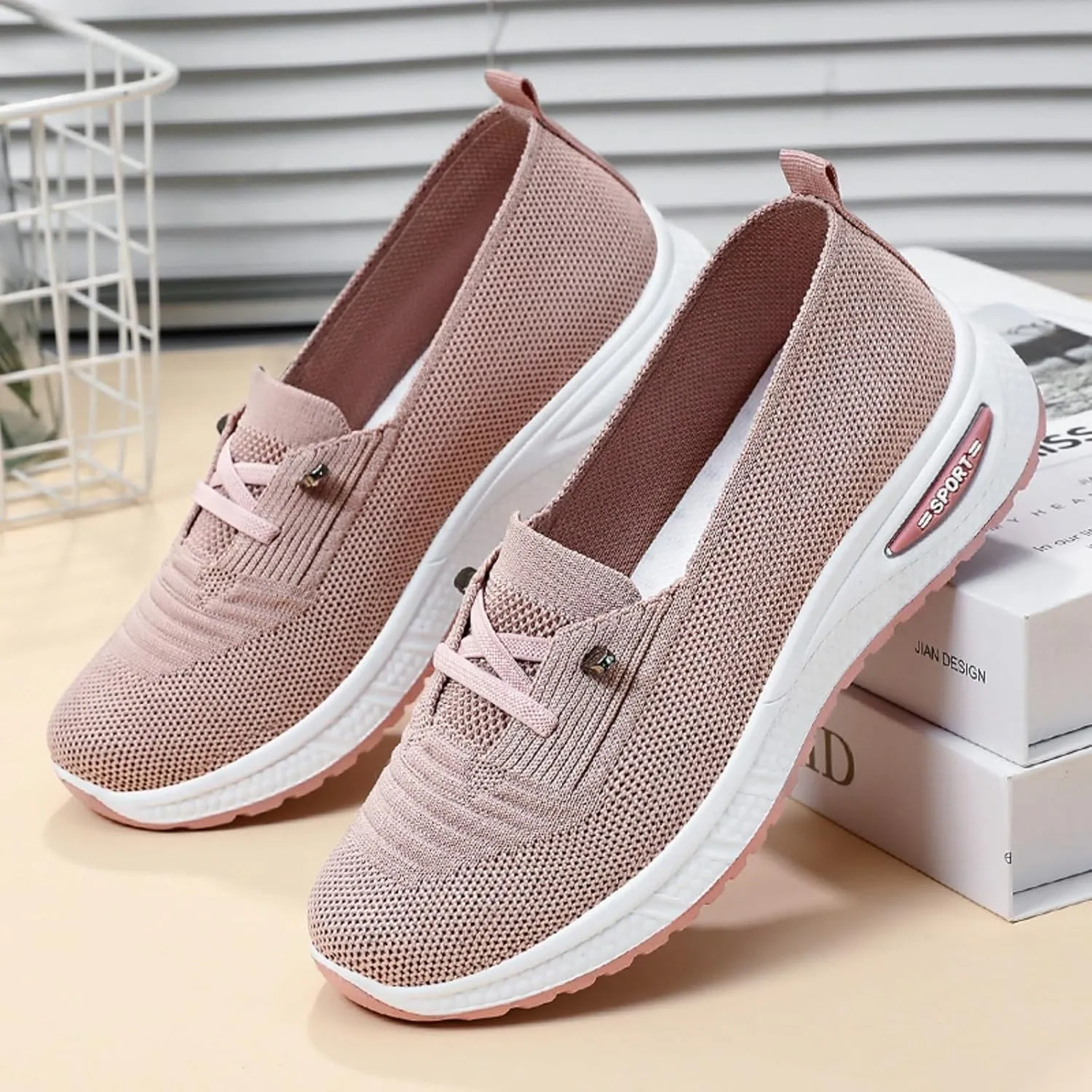 Women Comfy Orthopedic Walking Shoes 2025 Wide Width Comfortable Lightweight Orthopedic Shoes Non Slip Lightweight Breathable Slip On Arch Support Retro Sneakers