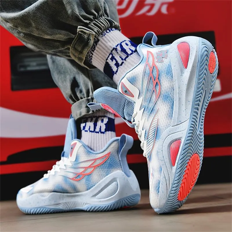 Womens Basketball Shoes for Men High Top Breathable Non Slip Unisex-Adult Outdoor Sneakers Youth Fashion Running Shoes