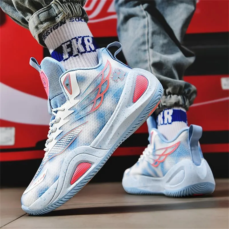 Womens Basketball Shoes for Men High Top Breathable Non Slip Unisex-Adult Outdoor Sneakers Youth Fashion Running Shoes