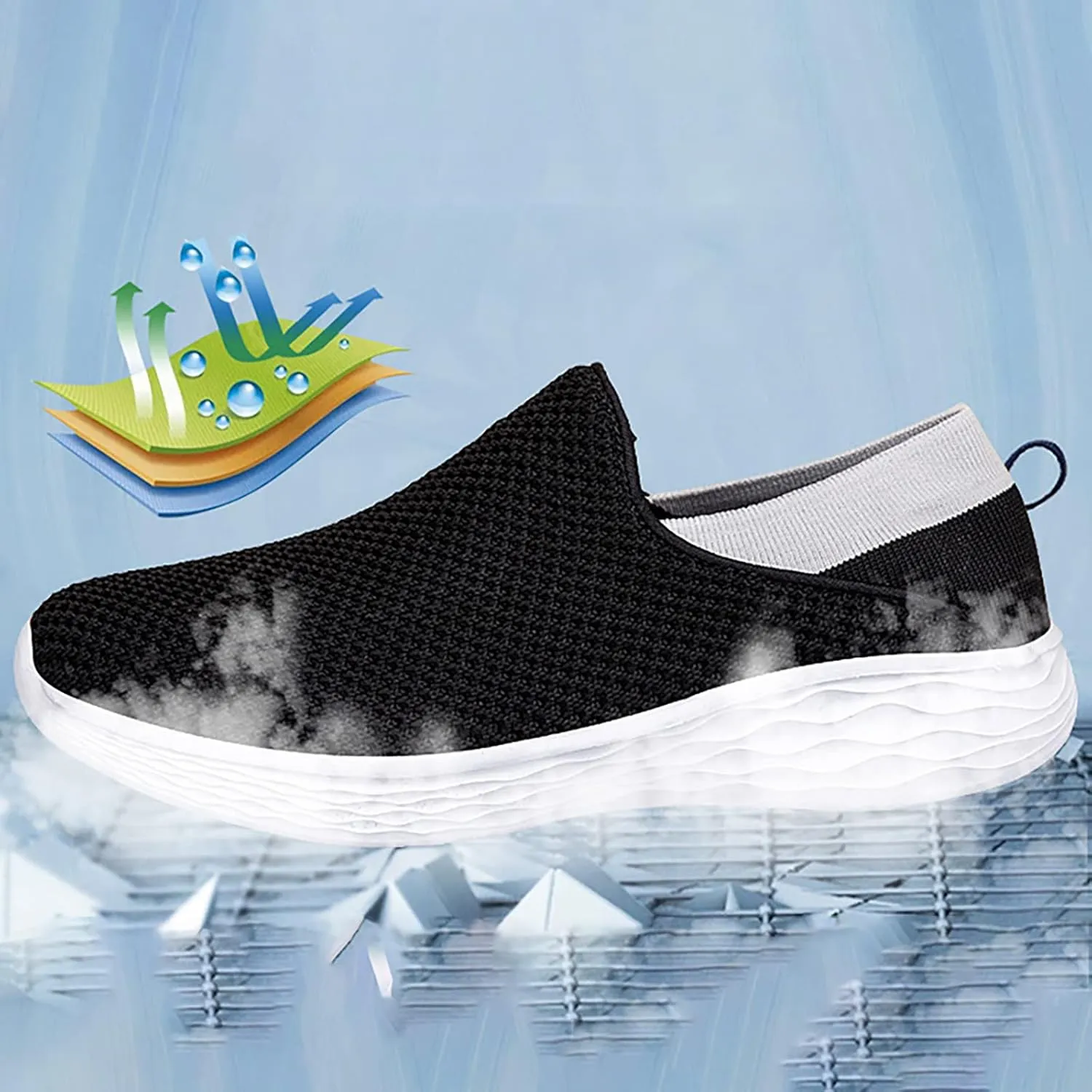 Womens Fashion Sneakers 2023 Wedge Heel Zapatillas Deportivas Ortopedicas para Mujer Slip On Gym Shoes for Women Womens Billy Footwear High Top Zipper Sneakers Pull On Sneakers Womens All Black