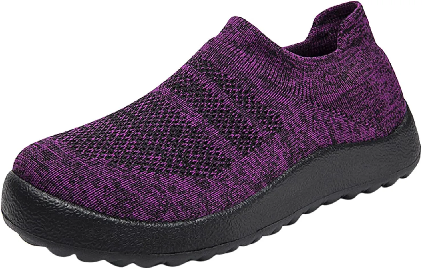 Women's Slip on Walking Shoes Tennis Lightweight Gym Walking Shoes Women Lightweight Slip On Shoes Casual Brown Sneakers Platform Tennis Shoe Cross Trainer Shoe