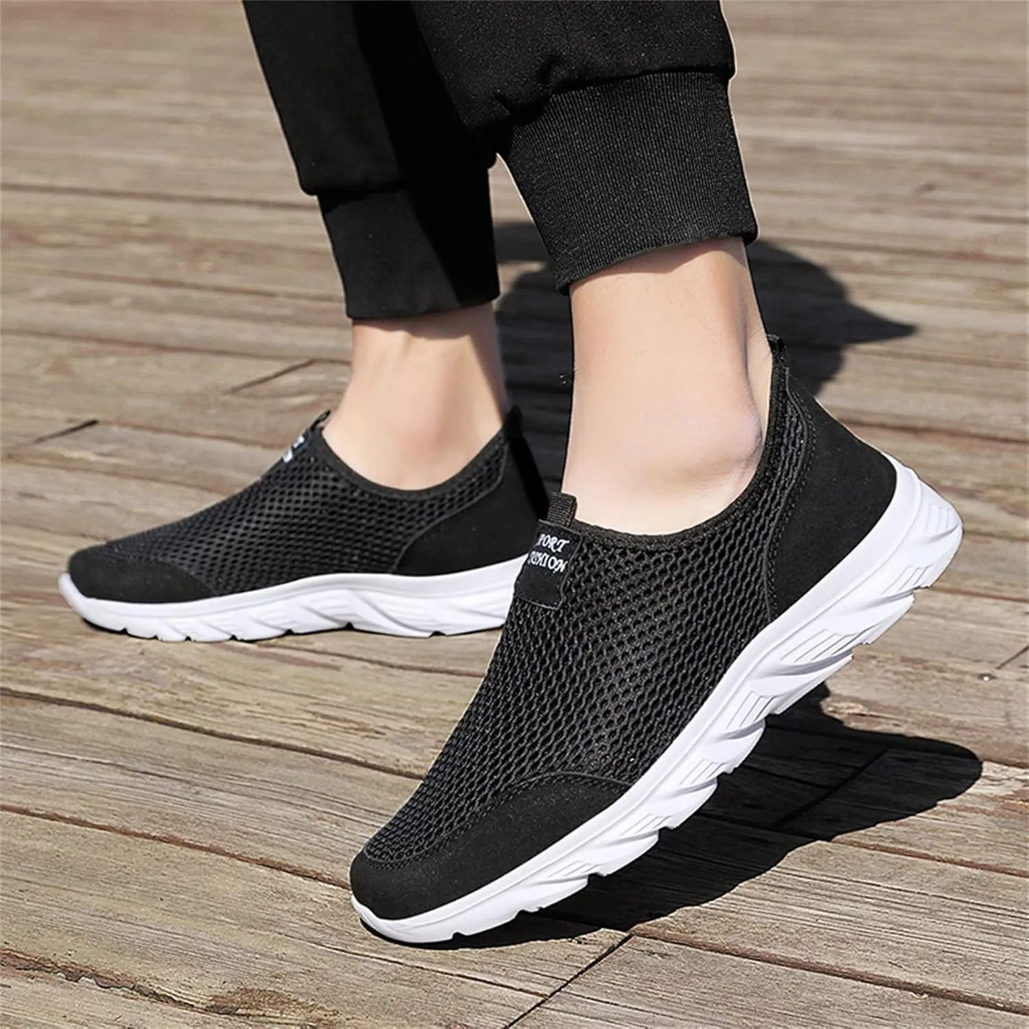Women's Sneakers Wide Lightweight Work Slip Resistant Breathable Men Running Shoes Women Platform Loafers Womens Hiking Sneakers