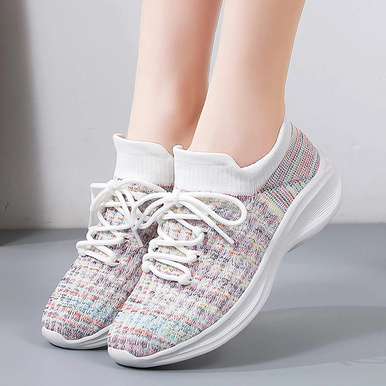 Women's Sneakers Wide Pull On Sneakers Womens All Black Women's Tennis Shoes 8.5 Walking Business Casual Women Wide Sneakers Zapatos Comodos Y Elegantes para Mujer De Vestir