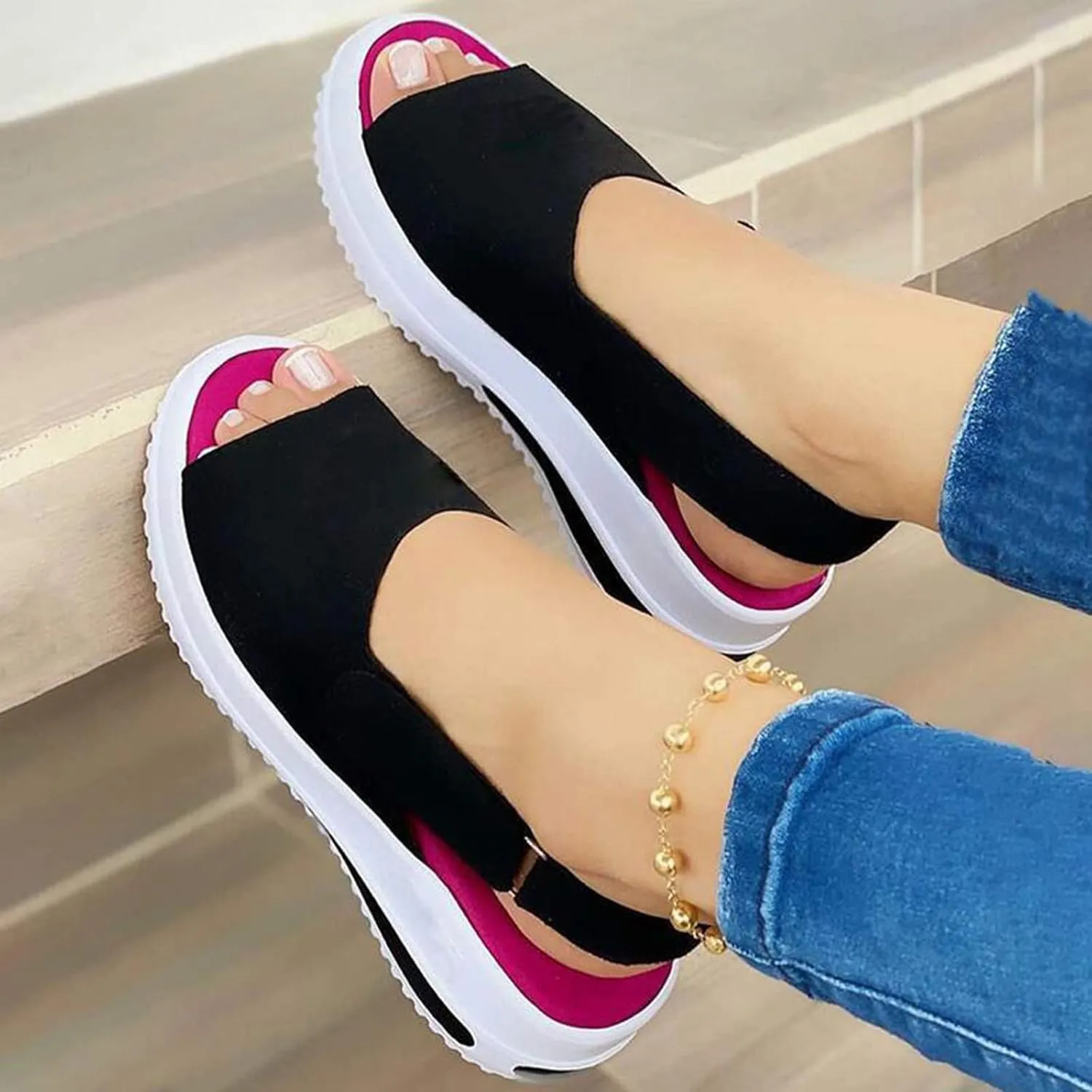 Women's Sneakers with Arch Support Slip On Wide Width Ortho Arch Support Sneakers for Women Walking Shoes Womens Wide Shoes Dressy Casual Womens Black Sneakers Cute Comfy Work Shoes for Women