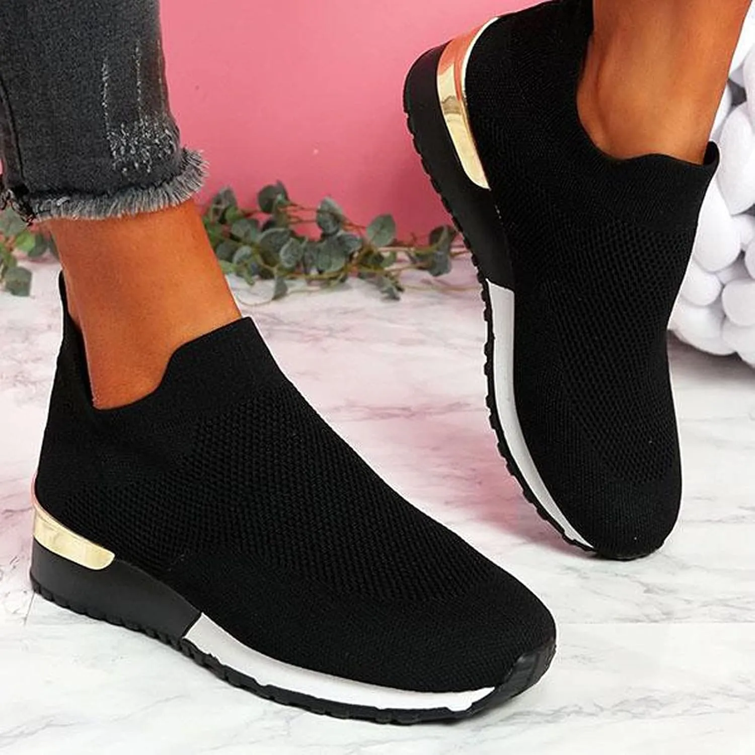 Womens Tennis Shoes Mesh Women Casual Shoes High Top Sneakers Men's KnitFlex Breeze Mesh Sneakers Oxfords Lace Basketball Shoe Loafers Dress Shoe