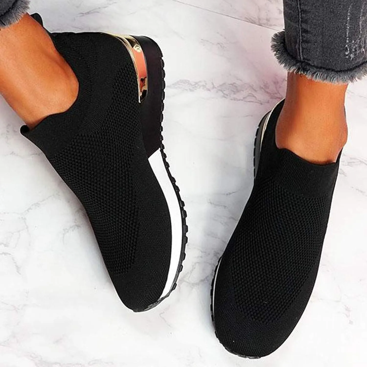 Womens Tennis Shoes Mesh Women Casual Shoes High Top Sneakers Men's KnitFlex Breeze Mesh Sneakers Oxfords Lace Basketball Shoe Loafers Dress Shoe