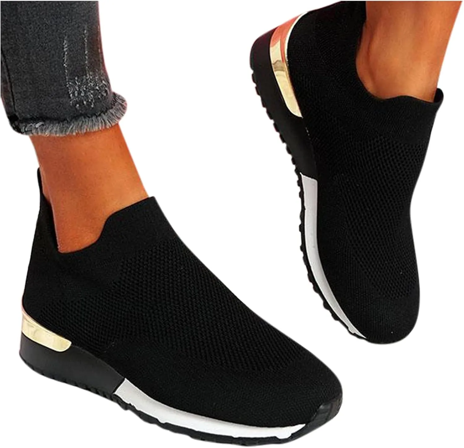 Womens Tennis Shoes Mesh Women Casual Shoes High Top Sneakers Men's KnitFlex Breeze Mesh Sneakers Oxfords Lace Basketball Shoe Loafers Dress Shoe