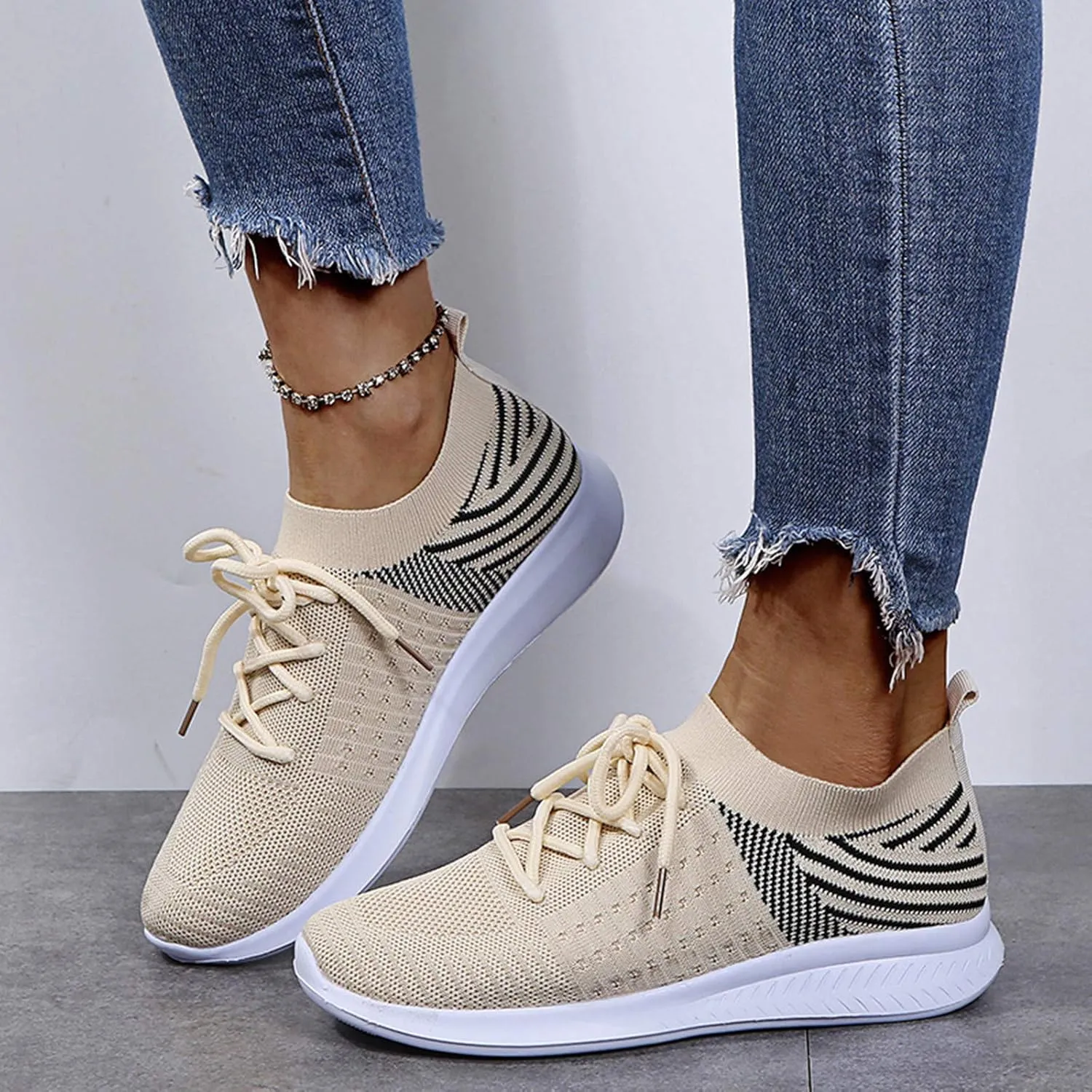 Womens Walking Shoes with Support Black On Black Zapatos De Mujer para Ir Al Gym Womens Casual Shoes Wide Foot Women's Sneakers Zapatos OrtopéDicos para Mujer