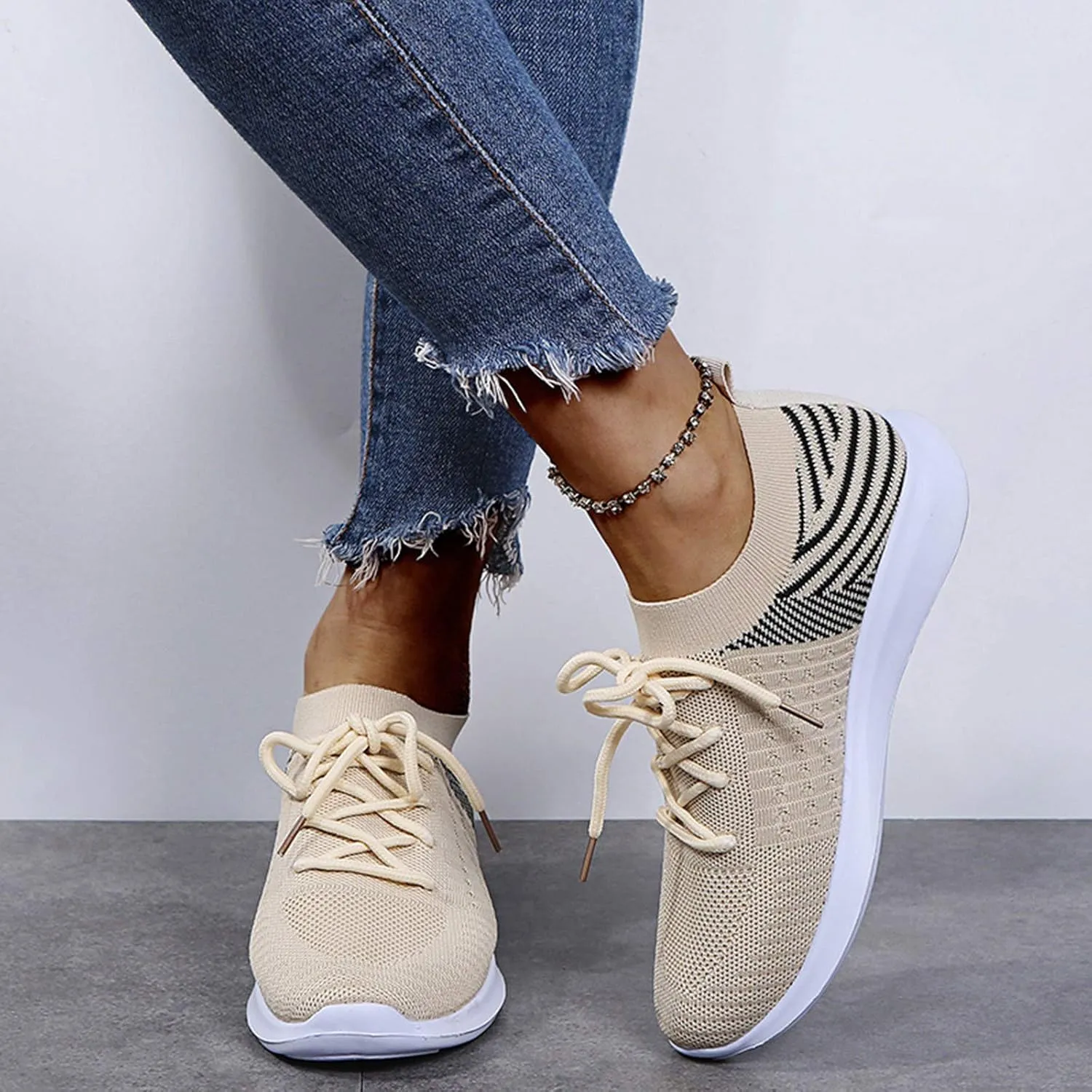 Womens Walking Shoes with Support Black On Black Zapatos De Mujer para Ir Al Gym Womens Casual Shoes Wide Foot Women's Sneakers Zapatos OrtopéDicos para Mujer