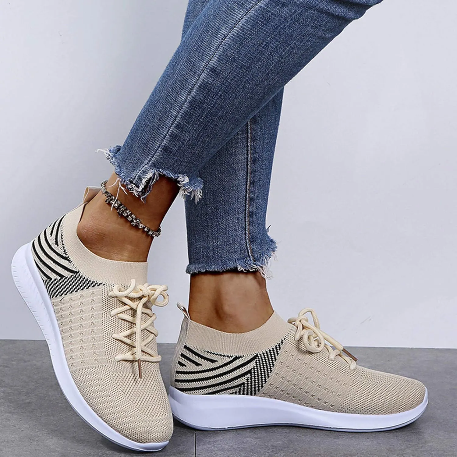 Womens Walking Shoes with Support Black On Black Zapatos De Mujer para Ir Al Gym Womens Casual Shoes Wide Foot Women's Sneakers Zapatos OrtopéDicos para Mujer