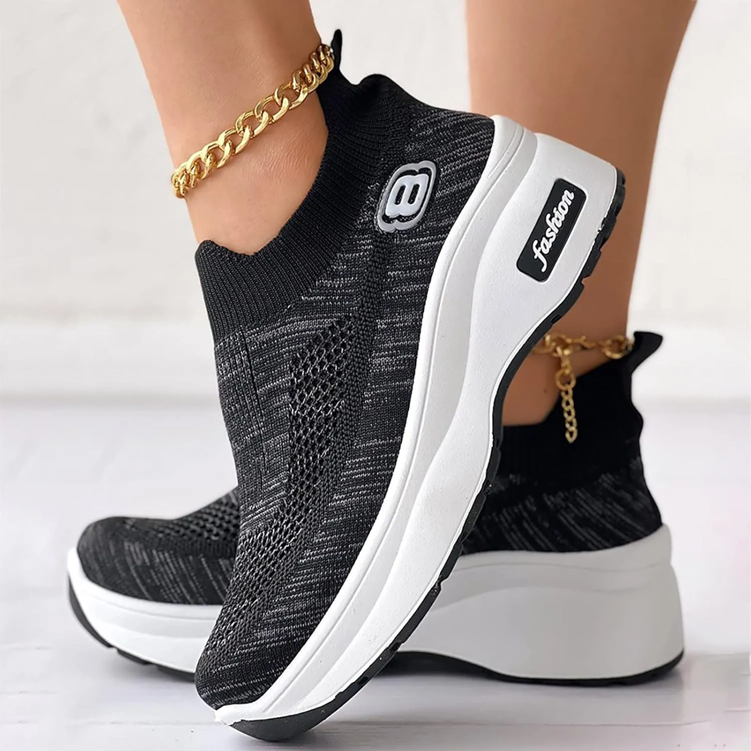 Womens White High Top Sneakers Walking Shoes for Women with Arch Support and Comfort Womens Casual Shoes Black Lace Up Black Wedge Sneakers for Women 2023 Walking Shoes Women Wide Width