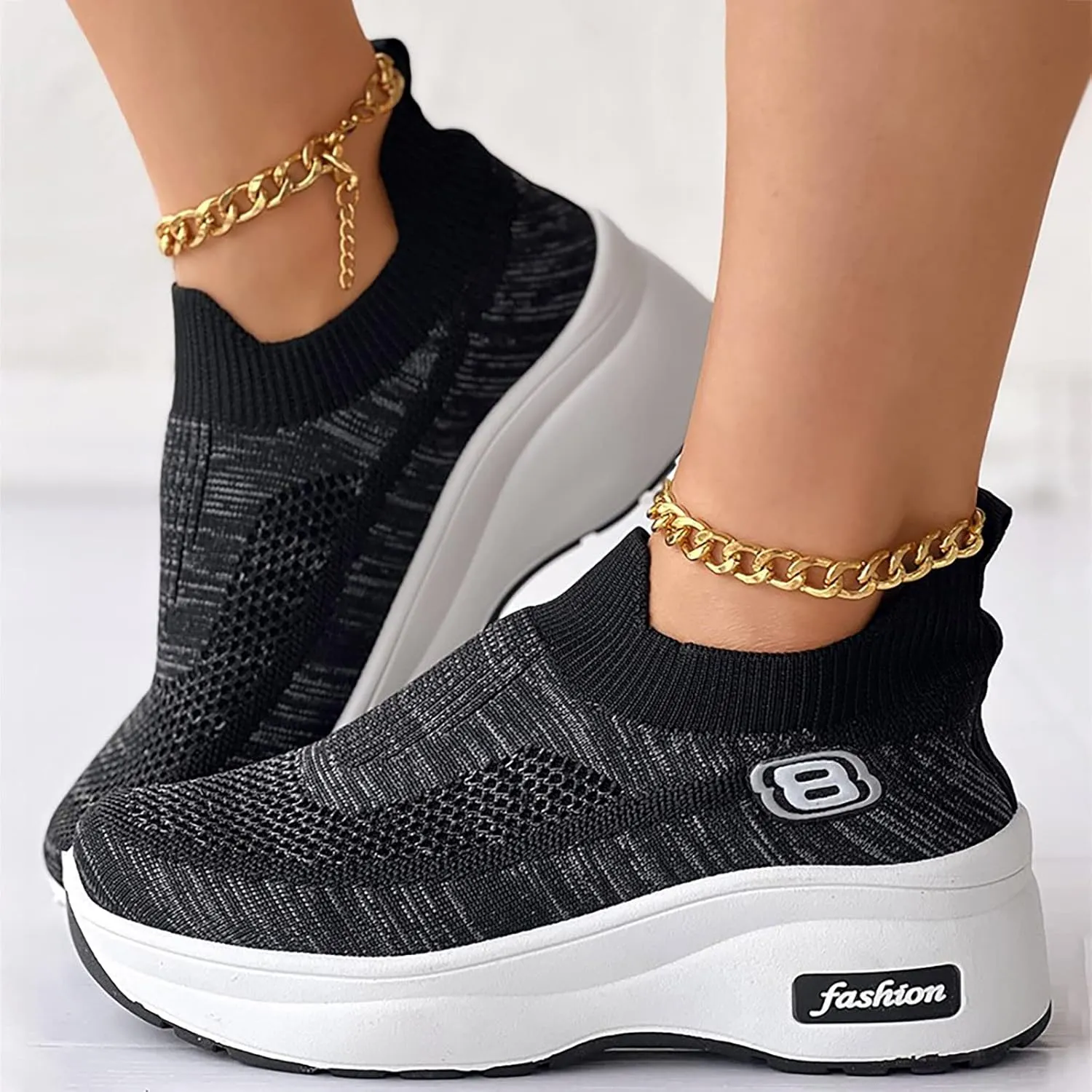 Womens White High Top Sneakers Walking Shoes for Women with Arch Support and Comfort Womens Casual Shoes Black Lace Up Black Wedge Sneakers for Women 2023 Walking Shoes Women Wide Width