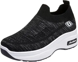 Womens White High Top Sneakers Walking Shoes for Women with Arch Support and Comfort Womens Casual Shoes Black Lace Up Black Wedge Sneakers for Women 2023 Walking Shoes Women Wide Width