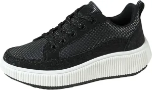 ZSpzx Women's Orthopedic Platform Sneakers Lace Up Slip-on Cushioned Footbed Jogging Tennis Sneaker Plantar Fasciitis Arch Support Casual Wedge Shoes Air Cushioned Walking Shoe for Gym Travel
